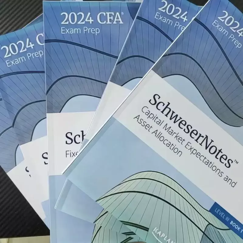 2024 CFA livello 1 livello 2 livello 3 note inglesi 5 libri Chartered finanziario Analyst Paper Edition libro di testo