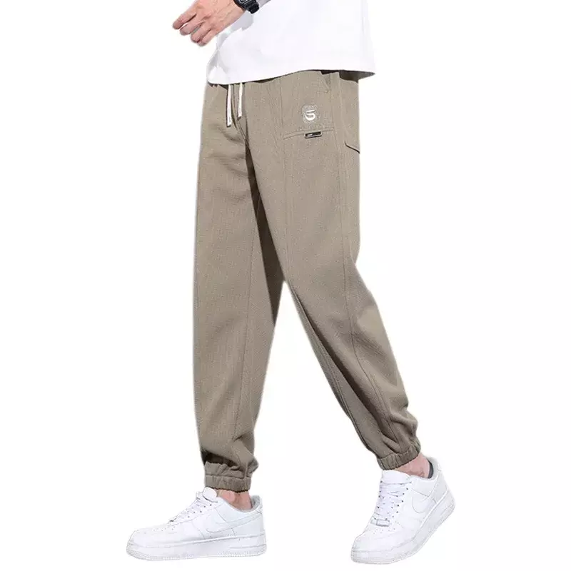 Pantalones Cargo para hombre, ropa de calle informal, moda coreana, novedad