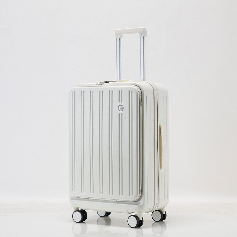 Женский легкий Многофункциональный перезаряжаемый чемодан с разрезом спереди, 20 дюймов, 24 дюйма