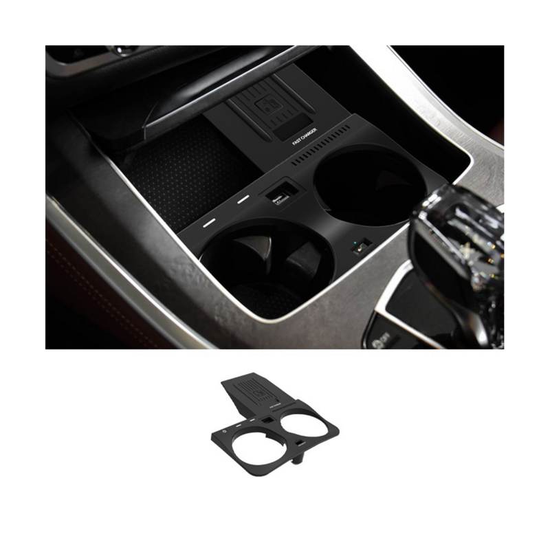 Carregador de telefone de carregamento sem fio do carro, placa de carregamento rápido, suporte do telefone para BMW X5, G05, X6, G06, X7, 2020-2022, 15W