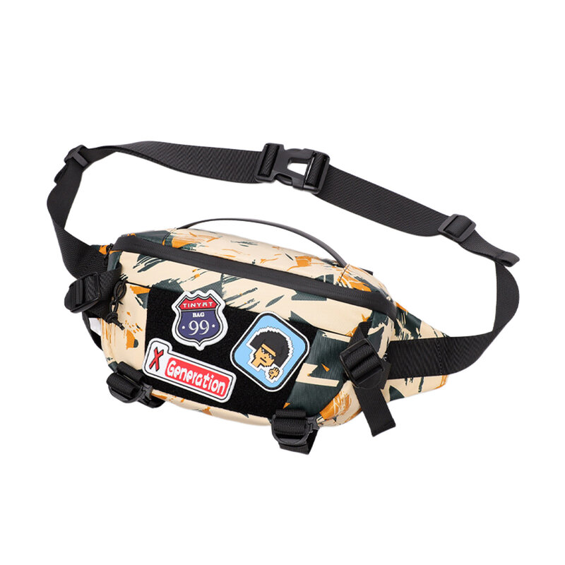 Fashion Color Waist Bag Portable Zipper Cross-body Bag For Running