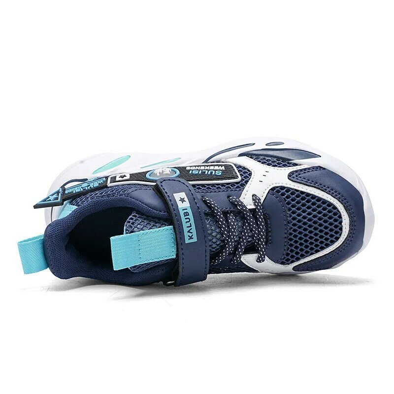 Кроссовки сетчатые для мальчиков, Повседневные Легкие, дышащие, теннисная обувь на массивной подошве, летняя спортивная обувь