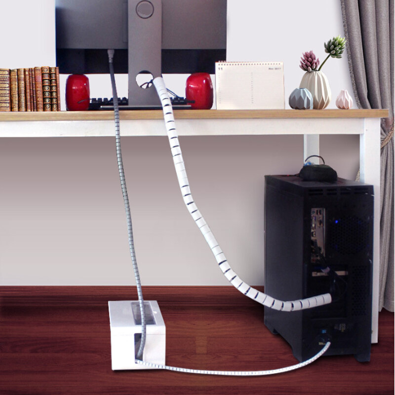 Протекторы для кабеля 2 м 8/10/28 мм, органайзер для компьютерного кабеля для дома и офиса, зажим для тюбика, инструменты для управления провода...