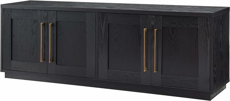 Tillman Rectangular TV Stand for TV's up to 80" in Black Grain tv cabinet living room furniture
