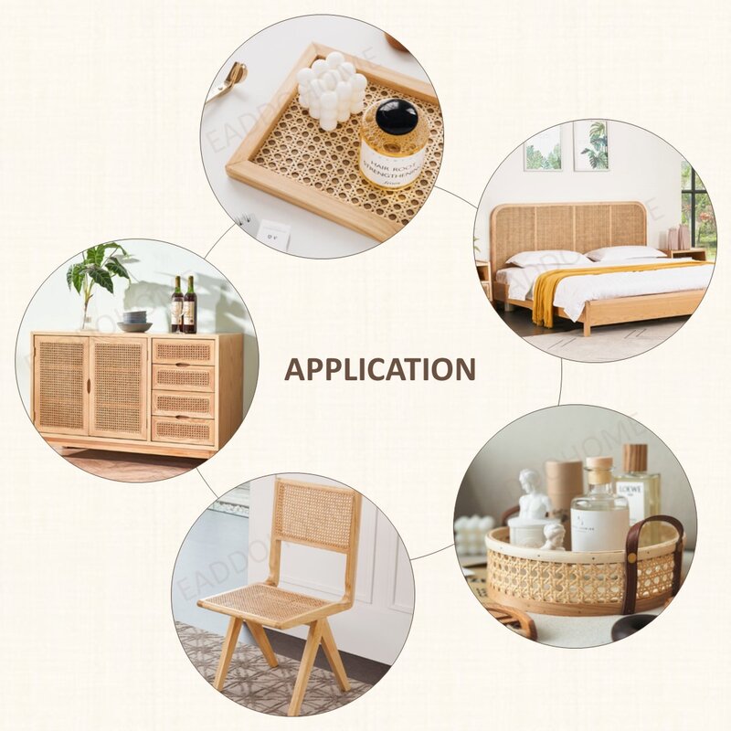 Correas de caña de 40CM/45CM de ancho, Material de muebles de ratán Natural de Indonesia Real para silla, mesa, sofá y cama