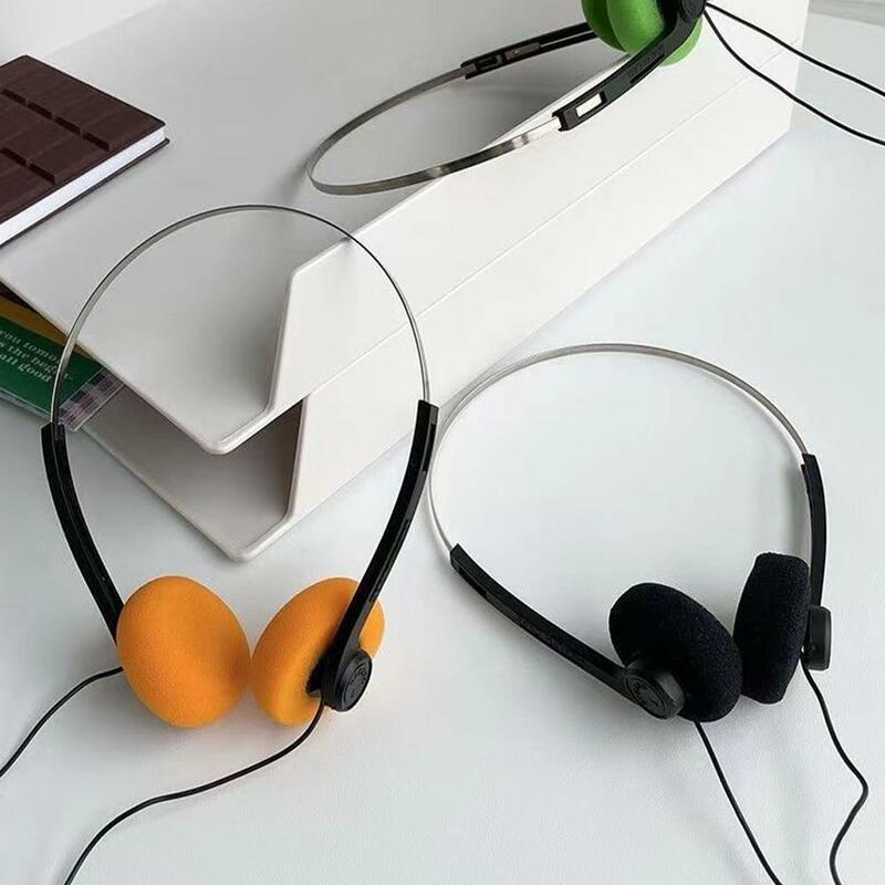 Underwire Headphone Music Mp3 Walkman Retro Feelings Portable Wired Small Headphones Sports Fashion Photo Props