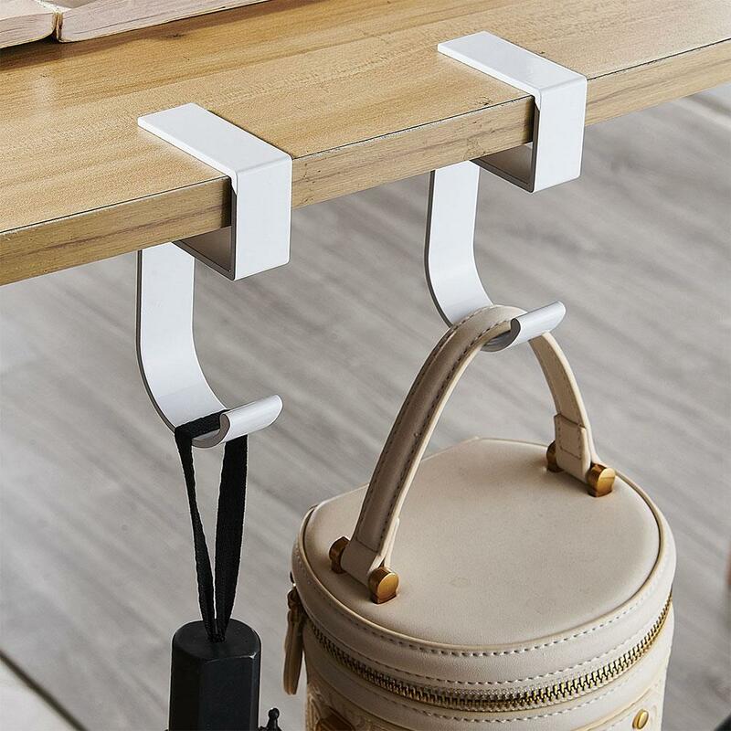 Portable Hanging Bag Hook Student Desk Side Hanging Handbag Mobile Hook Removable Bag Multi-functional Table Artifact Holde M5K0