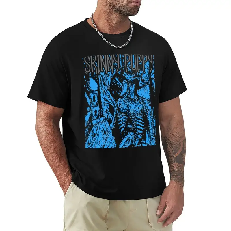 Футболка мужская облегающая с коротким рукавом, винтажная ретро-футболка в стиле рок-щенков, подарок для всех