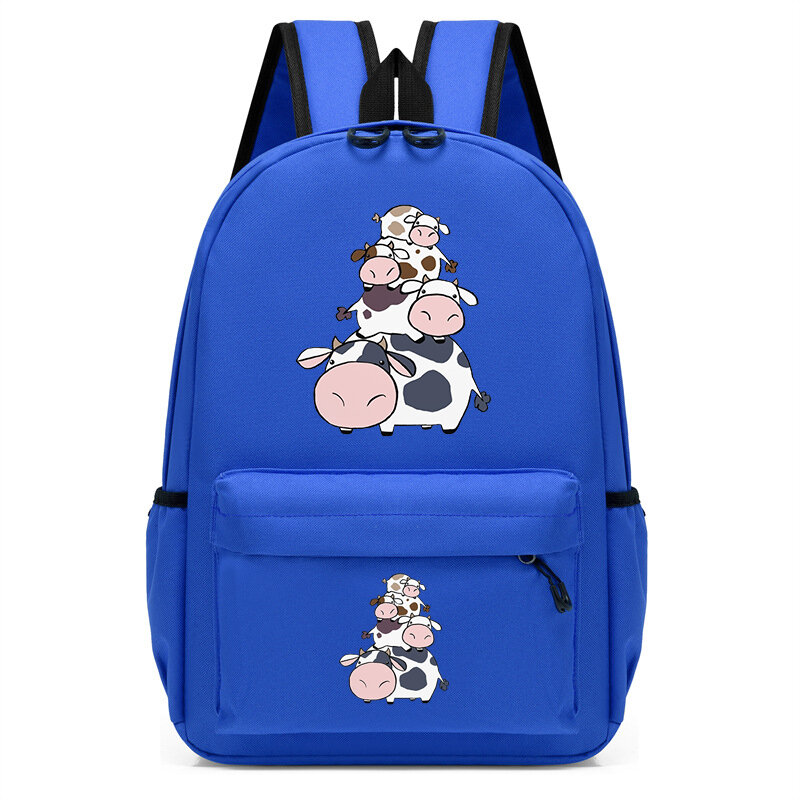 Plecak dla dziewcząt dziecięce urocze plecaki z krowami Torby szkolne dla dzieci torba na książki z kreskówek Anime dla chłopca i dziewczynki