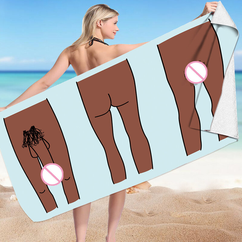Пляжное полотенце, женское полотенце из микрофибры с забавным принтом, шаль, модная пляжная одежда для отдыха на море и плавания, весна-лето P1