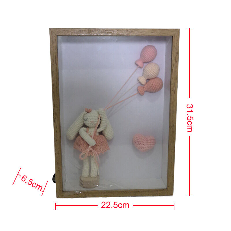 Boneka rajutan buatan tangan balon kelinci mainan mewah dekorasi kamar bayi hadiah liburan Amigurumis selesai boneka hewan
