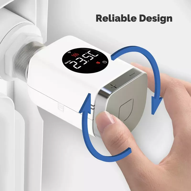 MOES-Actuador de radiador inteligente ZigBee Wifi, válvula termostática programable TRV, aplicación remota, controlador de temperatura, Alexa y Google Home