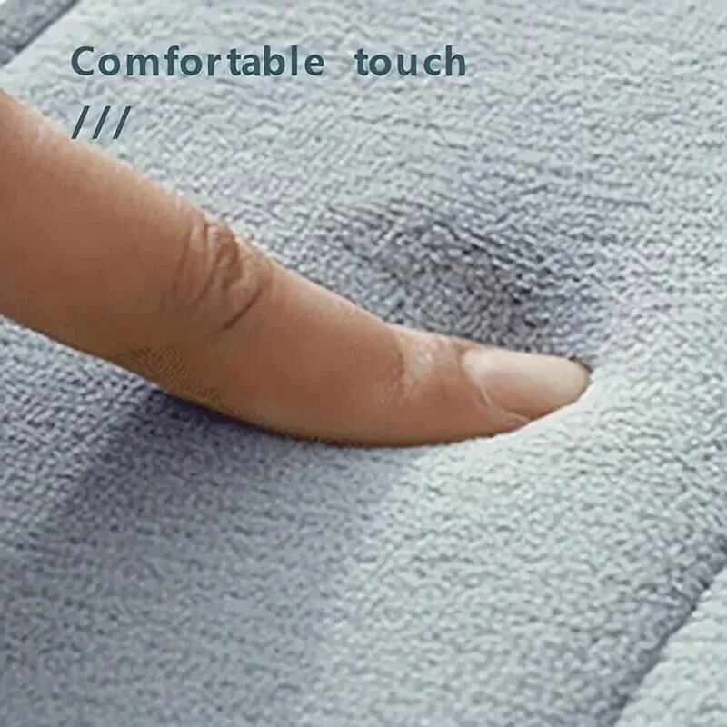 3PCS Velvet Bathroom Rugs Non-Slip Machine Wash Dries Quickly Bath Mats Kitchen Absorbent Dirt-resistant Comfortable Carpets