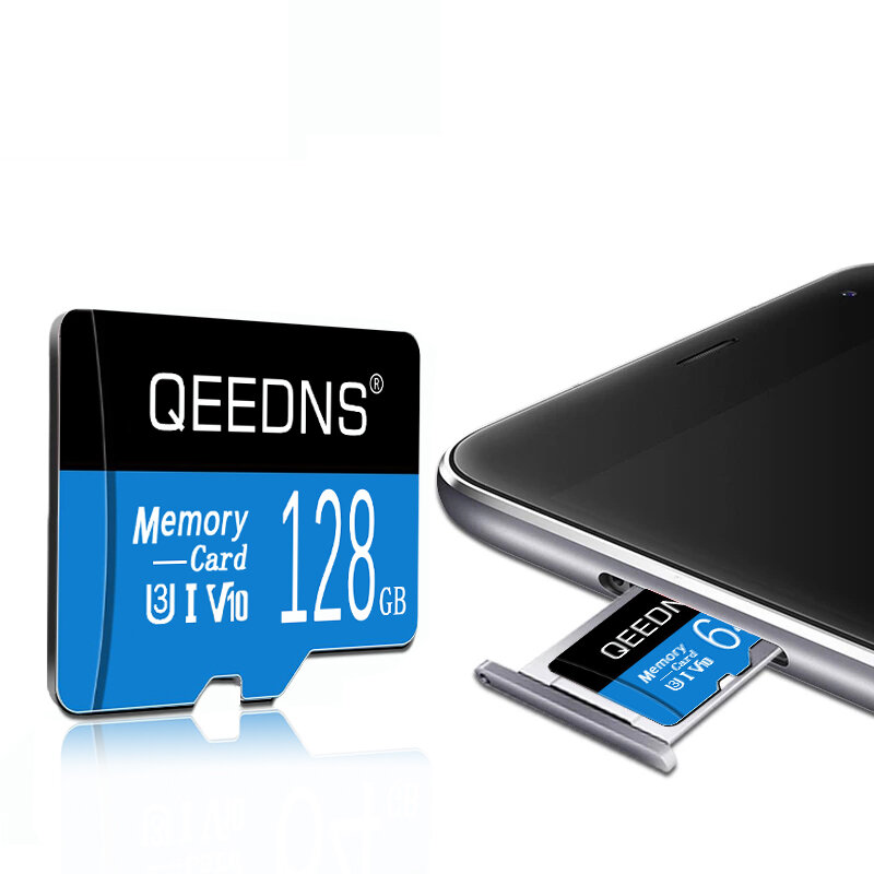 TF 카드 SD 마이크로 카드, 고속 메모리 카드, UHS-I 64GB, 128GB, 256GB, 512GB, U3 미니 SD 카드, 카메라용 무료 어댑터, 32G, 16GB, 8GB
