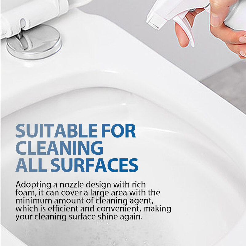 Limpiador antibacteriano para baño, removedor de manchas espumosas para baños, duchas y bañeras