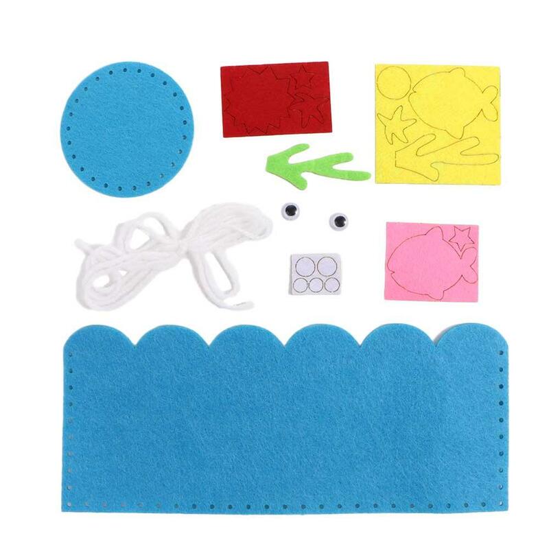 Confezione di materiale per regali per bambini artigianato fai da te per bambini artigianato giocattoli contenitore per penne per lavoro manuale portapenne fai da te in tessuto Non tessuto