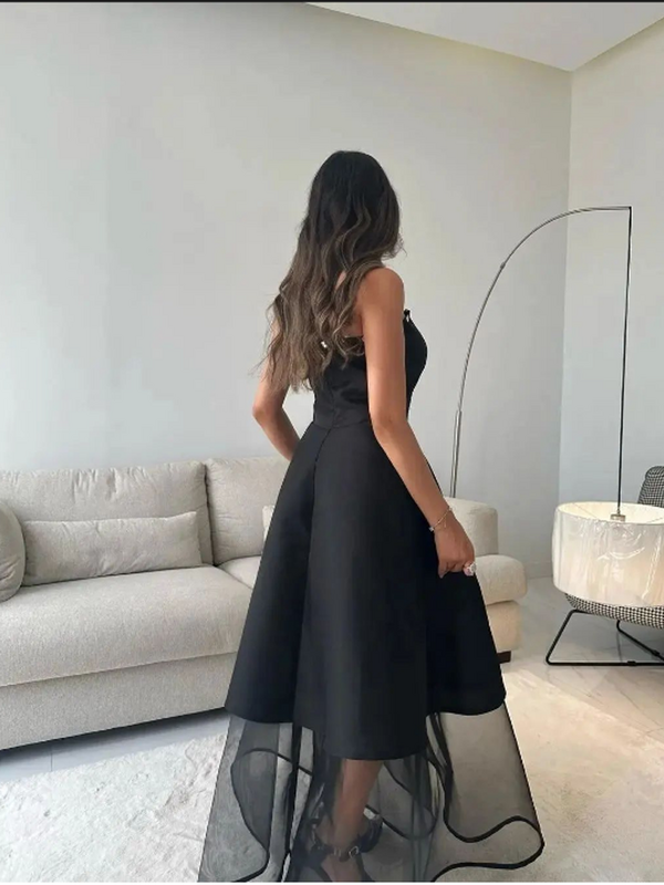 Oisslec-フリル付きのイブニングドレス,地面の長さのスカート,誕生日パーティー用,カスタマイズ可能なカクテルドレス,ジッパー付き
