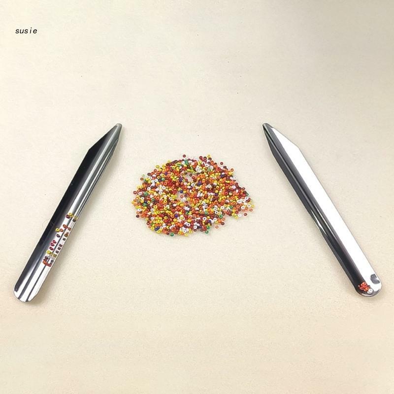 1pc Curved-end Jewelry Scoop Diamond Beads Scoop Stainless Steel Shovel Jewelry Tool
