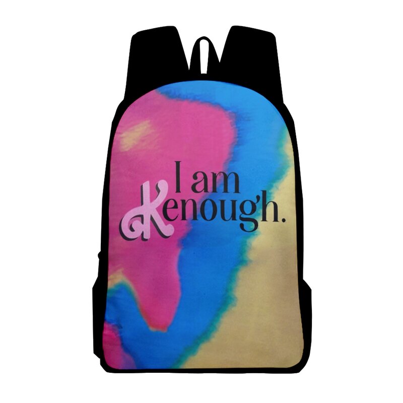 I Am Kenough Backpack School Bag Unisex Rucksack Casual Style Daypack Fashion Bags