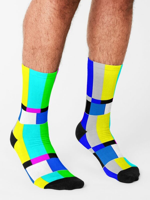 SMPTE Standard Definition Television Color Bars Socks tennis Golf socks essential gift Designer Man Socks Women's