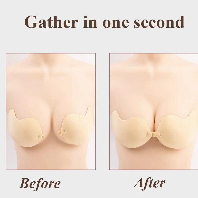 Sutiã invisível de silicone para mulheres, tampas de mamilo respirável, lingerie feminina, acessórios de roupa interior