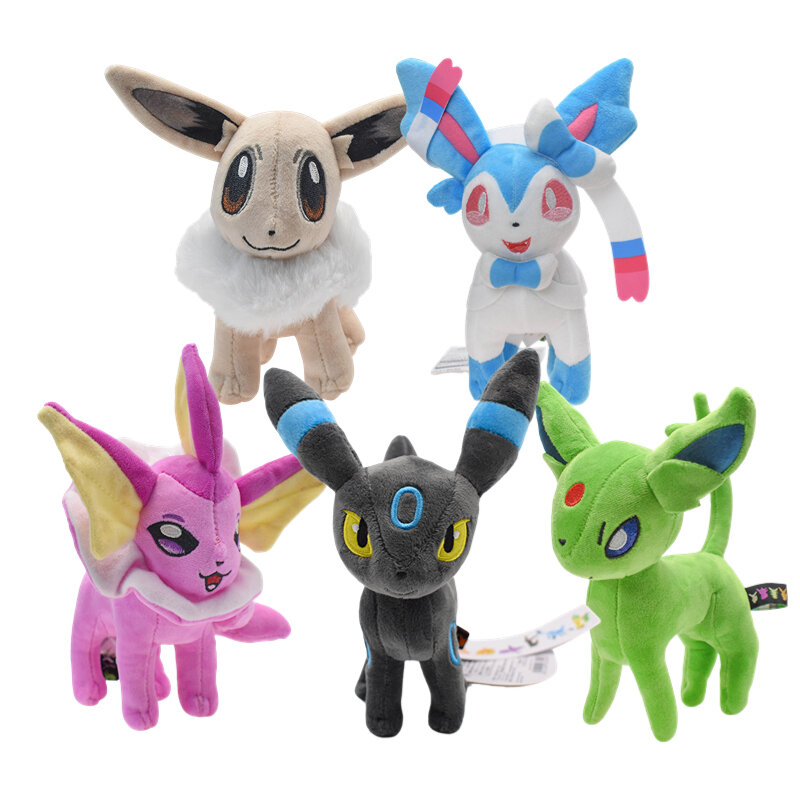 Juguete de peluche de Pokémon de 18-20cm para niños, juguete de dibujos animados, Umbreon, Vaporeon, Espeon, Sylveon, nuevo