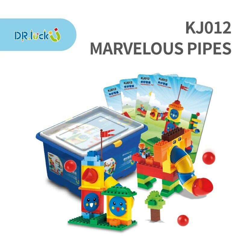 Large Building Blocks Wonderful Pipeline Creative DIY Blocks Assembling Teaching Aids Toys Birthday Gift Children's Toy Puzzle