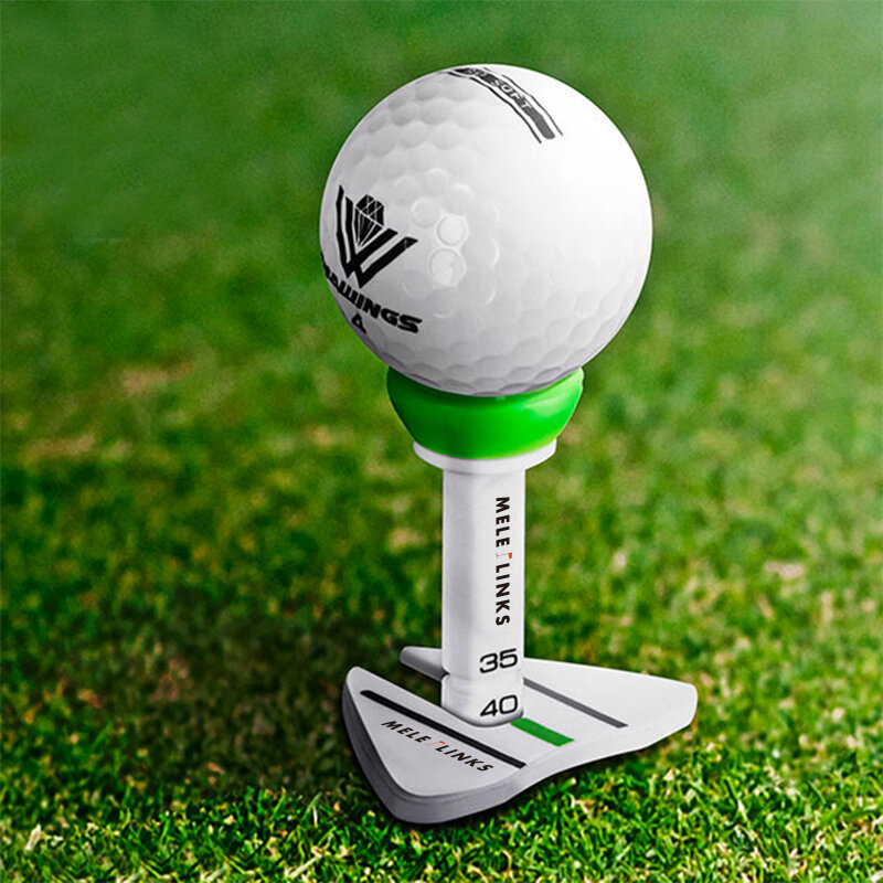 Versatile Golf Double Tee New Step Down Golf Ball Holder Plastic Adjustable Height Golf Tees Accessories Golf Gifts with Package