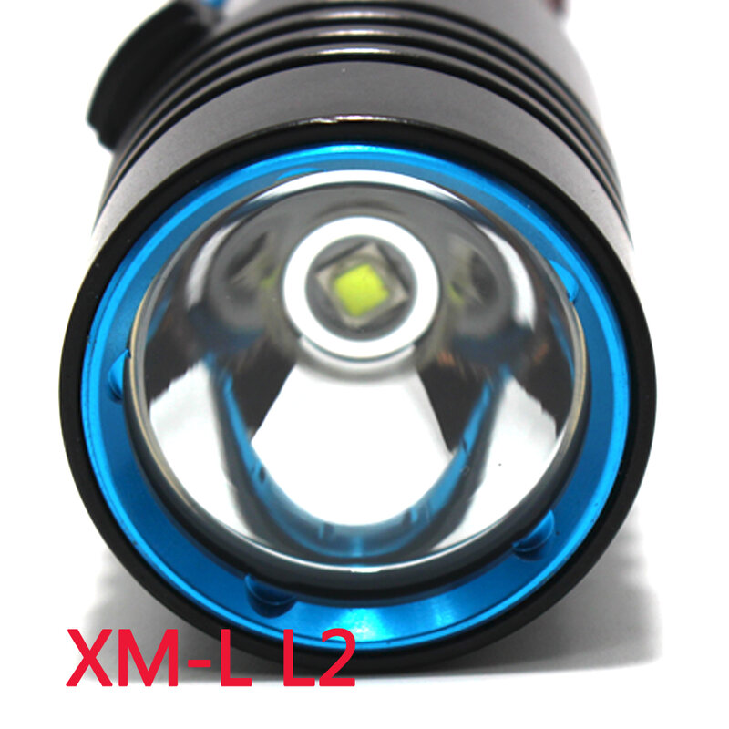 مقاوم للماء IPX8 الغوص مضيا XM -L2 LED الغوص غواص مصباح غوص 100 متر فانوس مقاوم للماء التخييم الصيد LED الشعلة