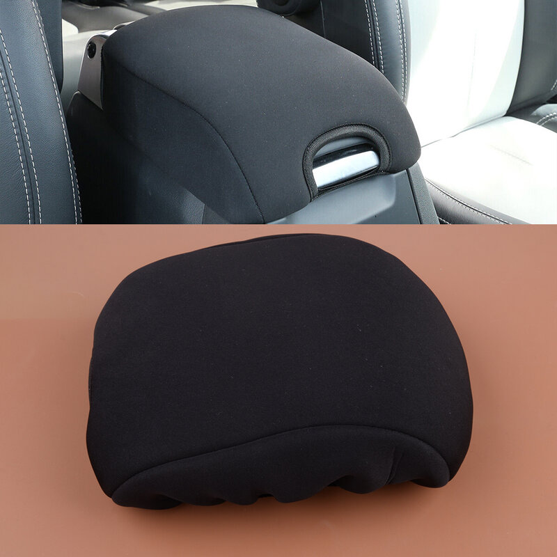 Center Console Armrest Box Lid Cover Black Fit for Land Rover Discovery 3 2004-2009 2010 2011 2012 2013 2014 2015 2016 Cloth