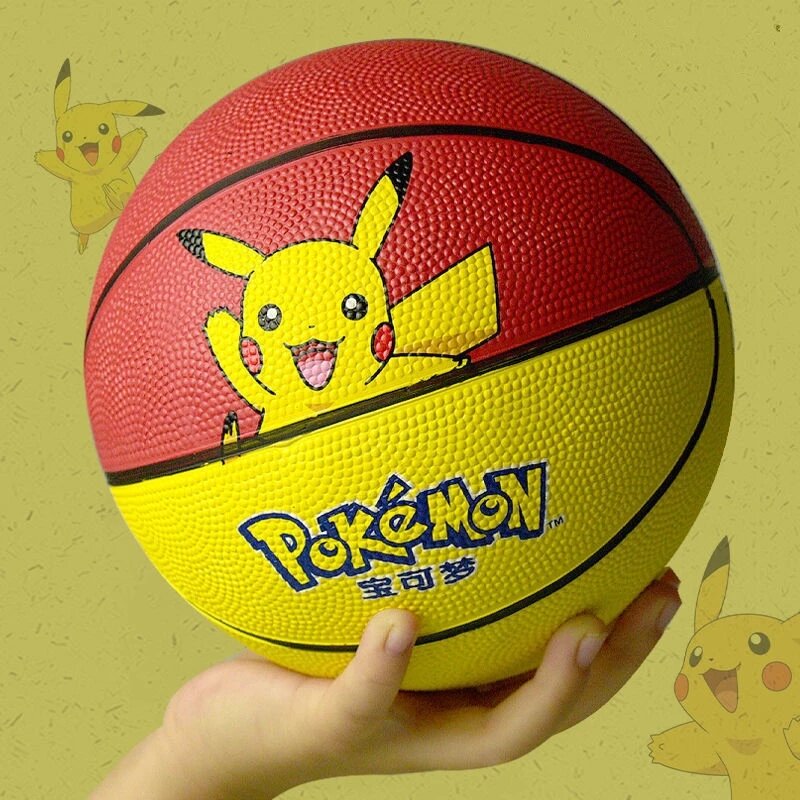 Pokemon Pikachu Anime Play Ball Football Basketball Baby Soccer Ball Boys Children High Quality Leather Outdoor Indoor Toy Ball