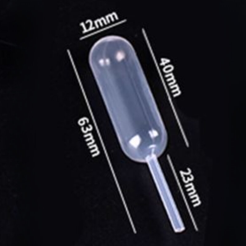 50 pz 4ml monouso in plastica trasparente pipetta a forma di capsula trasferimento di liquido riempimento contagocce spremere strumento attrezzature da laboratorio