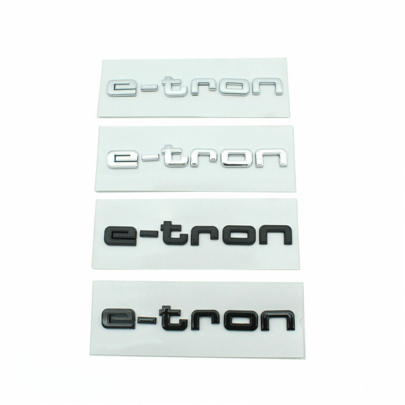E Tron Voor Audi Puur Elektrische Achtermarkering Nieuwe Audi E-Tron Logo Sport Gemodificeerde Achterste Verplaatsingsteken Black Mark Refit Stickers