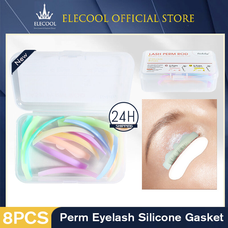 5/8 Pairs Eyelash Perming Pad Silicone Eyelashes Perming Curler Reusable Lash Shield Pads For Lasting Eyelash Makeup Tools