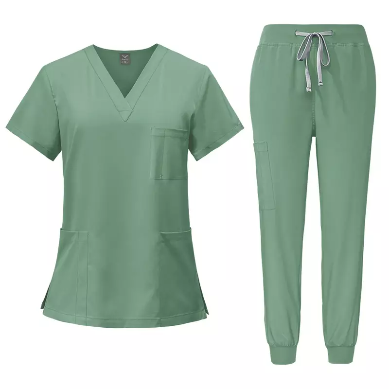 Multicolor Unisex  Pharmacy Nurse Uniform Hospital Doctor Workwear Oral Dental Surgery Uniforms Medical Scrubs women Sets