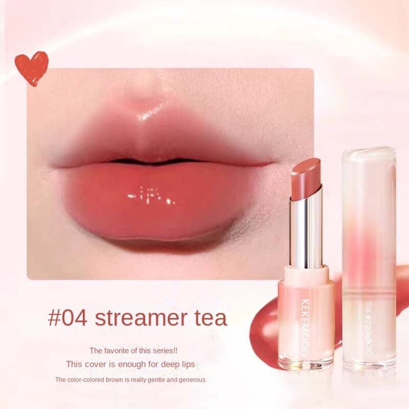 Lingguang-Rouge à lèvres waterproof, non collant, hydratant, effet miroir, breloque flamme, pour femmes, 256