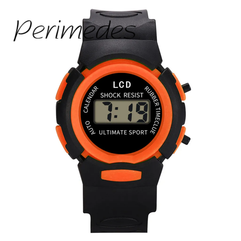 Wytrzymały zegarek dla dzieci Analogowy cyfrowy sportowy wyświetlacz LED Zegarek z silikonowym paskiem Elektroniczny wodoodporny zegarek na rękę Moda Reloj