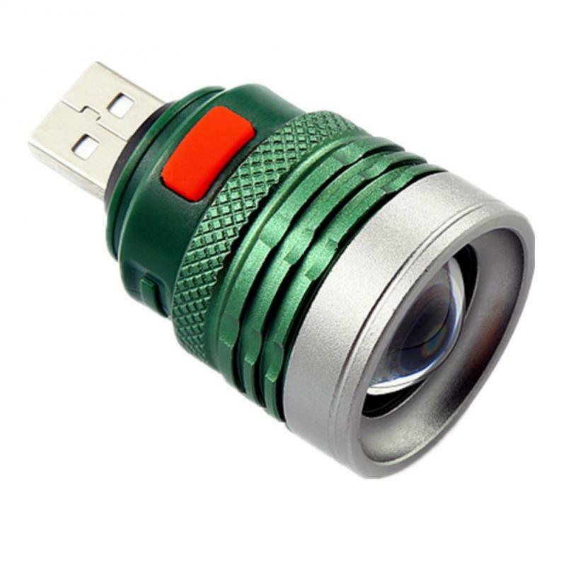 Charging Interface Handy Pocket Flashlight Portable Mini Zoomable 3 Modes lamp lanterna For Riding Camping Night Walk