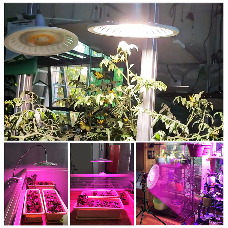 E27 LED rosną Blub 220V 28W 36W Plytolamp COB lampa diodowa LED 4000K + 660nm fioletowo-czerwony światło dla roślin hydroponika System uprawy
