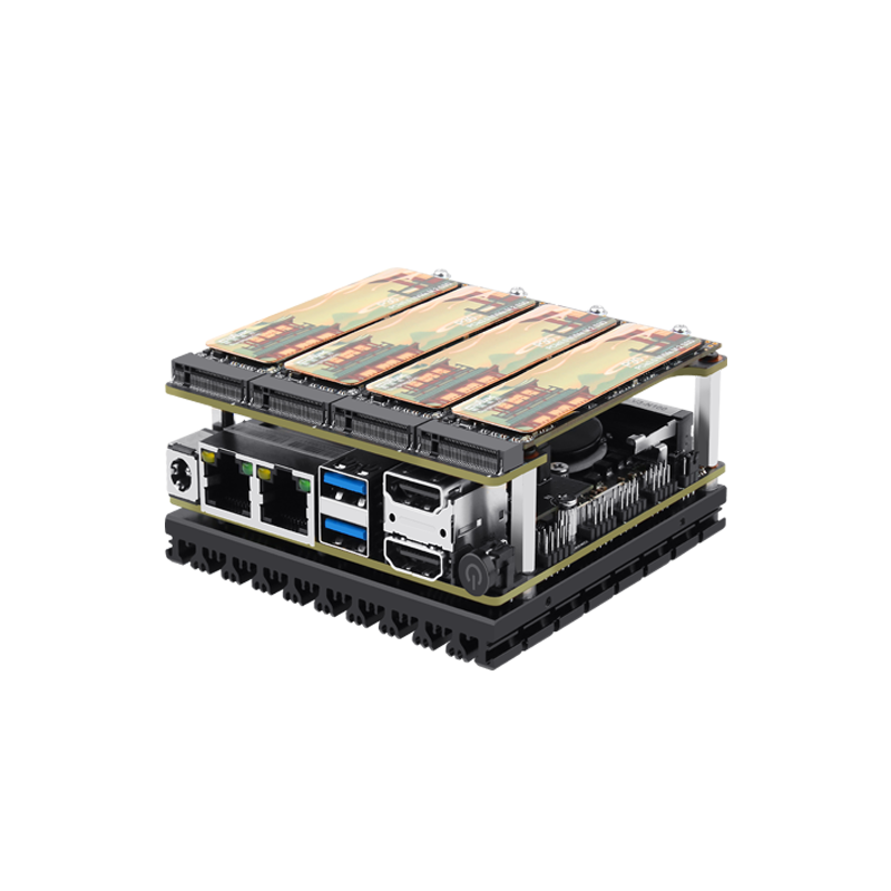 X86-P5 Entwicklungs platine 4 * m2 nvme Erweiterungs karte Intel n100 der 12. Generation I3-N305 DDR5 4800MHz 2x i226-v 2,5g Netzwerk karte