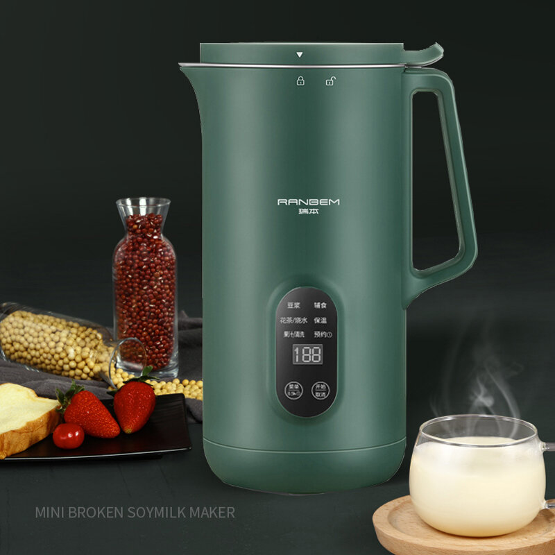 Machine à lait de soja électrique sans filtre, mélangeur intelligent, machine à supplément de petit-déjeuner multifonction, lait de haricot de soja, Ju479, 220 ml, 350 V