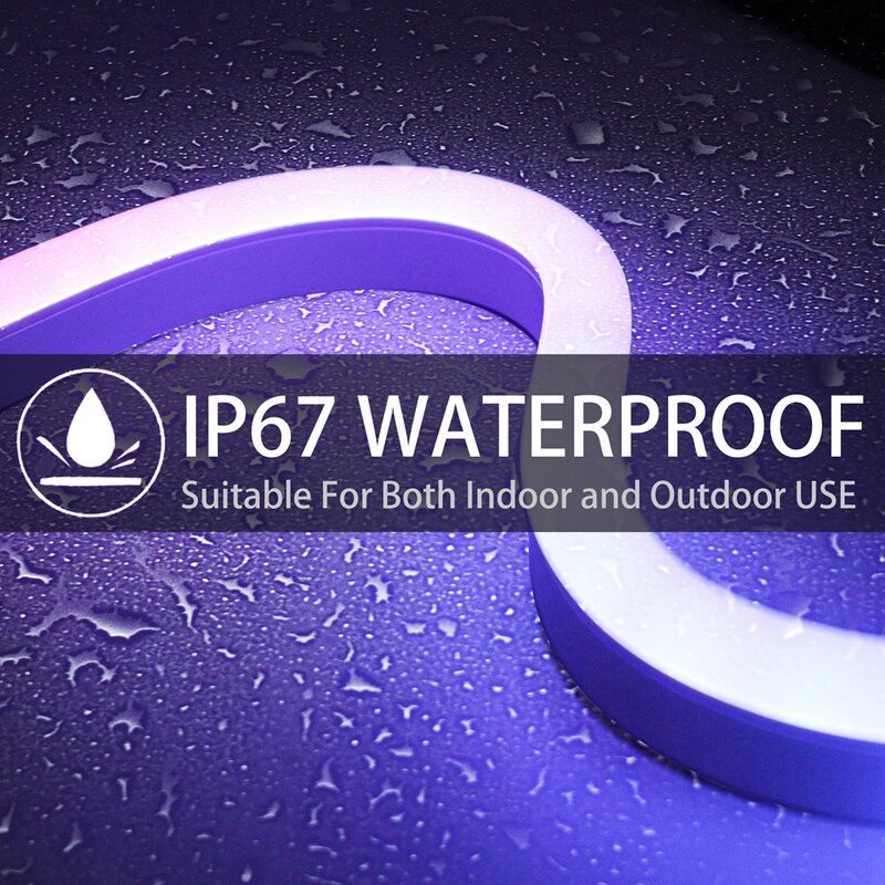 WS2811 WS2812B LED Neon corda Gel di silice tubo IP67 impermeabile per WS2813 WS2815 SK6812 5050 RGB Strip Light Ourdoor decorazione