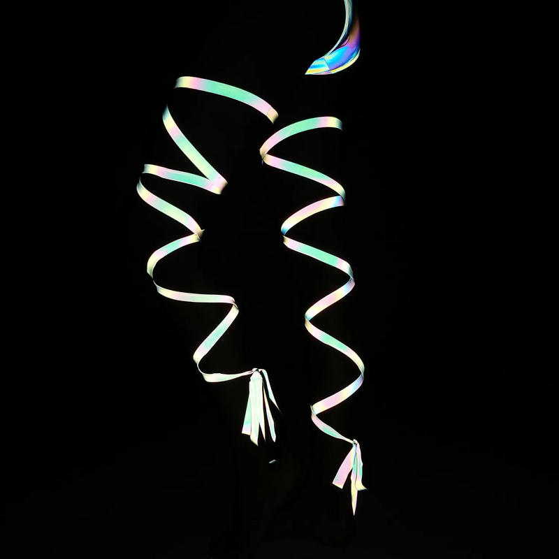 2024 kobiet kolorowe odblaskowe opakowania na nogi Spice Girls klub nocny Sexy drążony kostium Performance skrzyżowane długie pasek