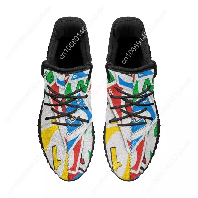 Custom Made Subliminal Print Casual Sports Breathable Men Women Knitted Shoes Sneakers
