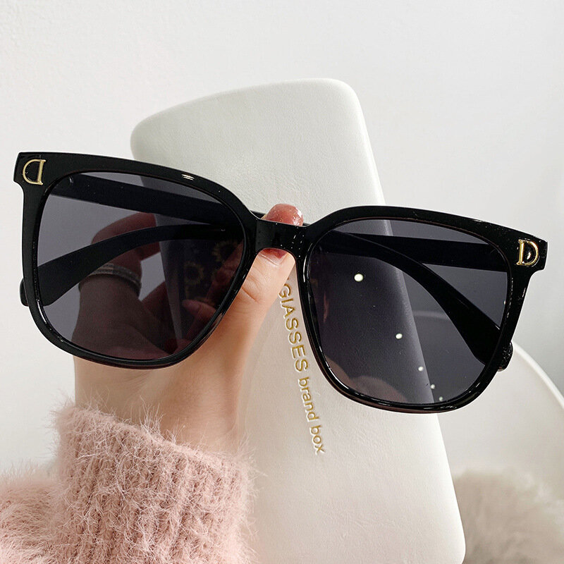 2023 moda ponadgabarytowych okulary kobieta marka projektant Vintage kwadratowe okulary kobieta duże oprawki odcienie gradientowe Oculos De Sol