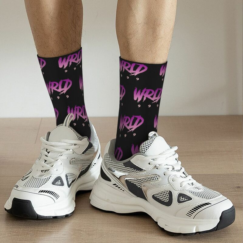 Осенне-зимние ретро носки для мужчин и женщин сок Wrld Rap музыкальные поглощающие пот футбольные носки