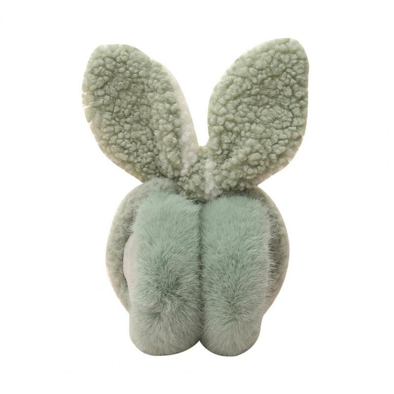 Winter Plush Earmuffs Winter Plush Earmuffs for Women Girls Adjustable Folding Ear Covers with Cute Rabbit Ears Decor