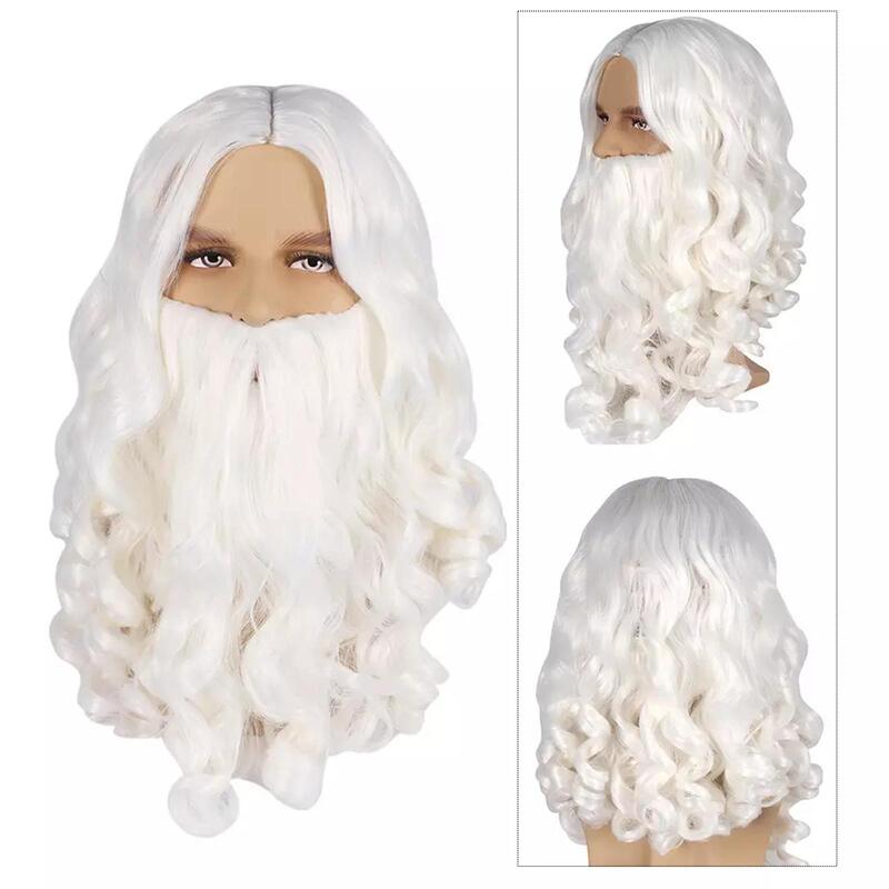 Санта волосы и бороды набор на Рождество для маскарада праздники тематические Фотообои