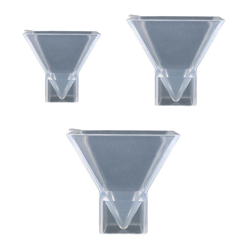 Hoge transparantie piramide siliconen mal epoxyhars sieraden mal hars gieten hanger mal geschikt voor diy hars dropship