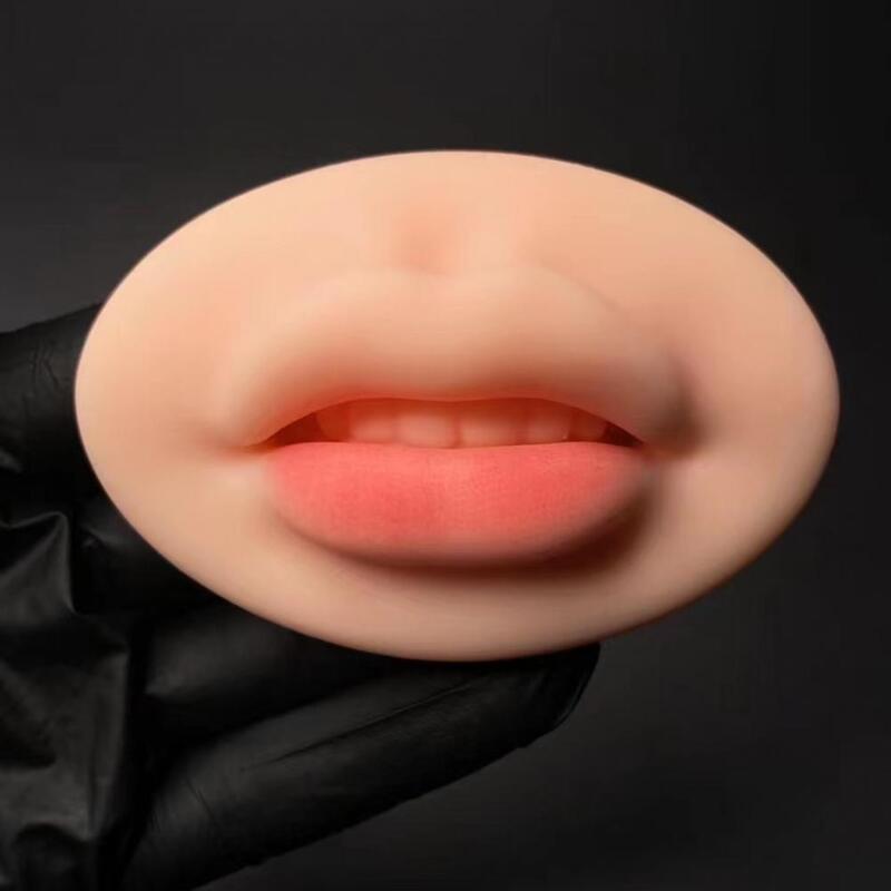 Silicone  Functional Tattoo Lip Piercing Model Detailed Tattoo Lip Mold Compact   for Beginners